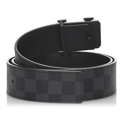 lv black damier belt|louis vuitton damier belt authentic.